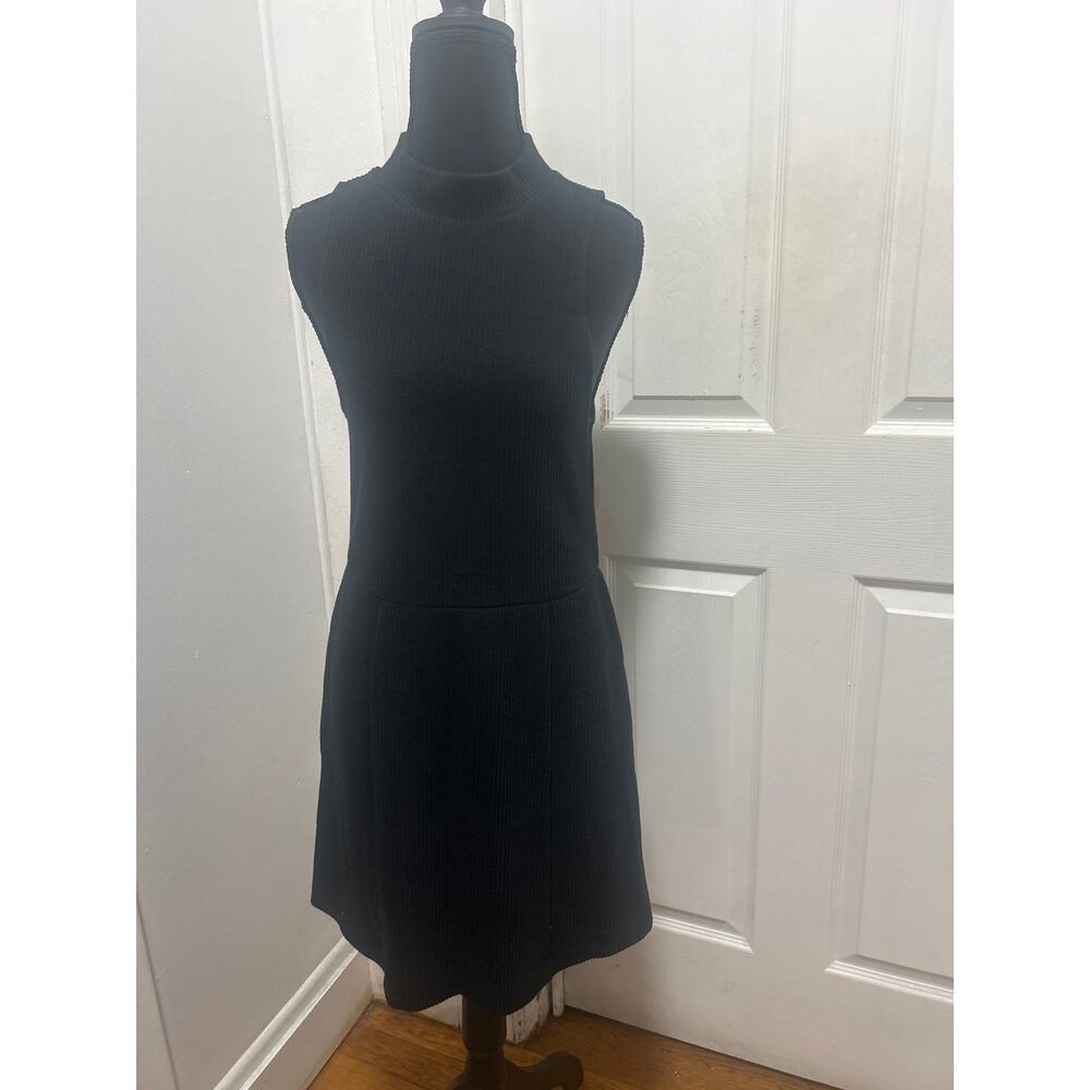 Free People Casual Black Mary Jane Knit & Fit & Flare Mini Sweater Dress Medium - Picture 5 of 8